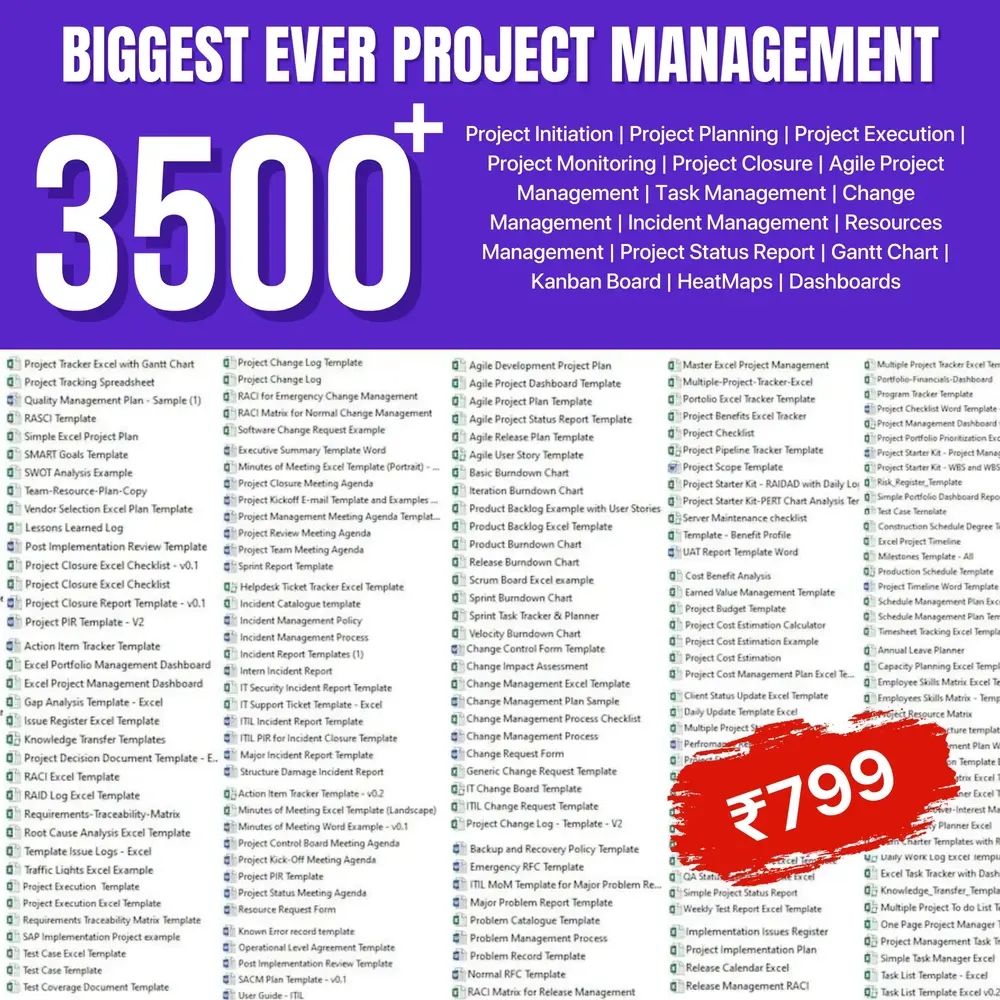 3500+ PROJECT MANAGEMENT TEMPLATES